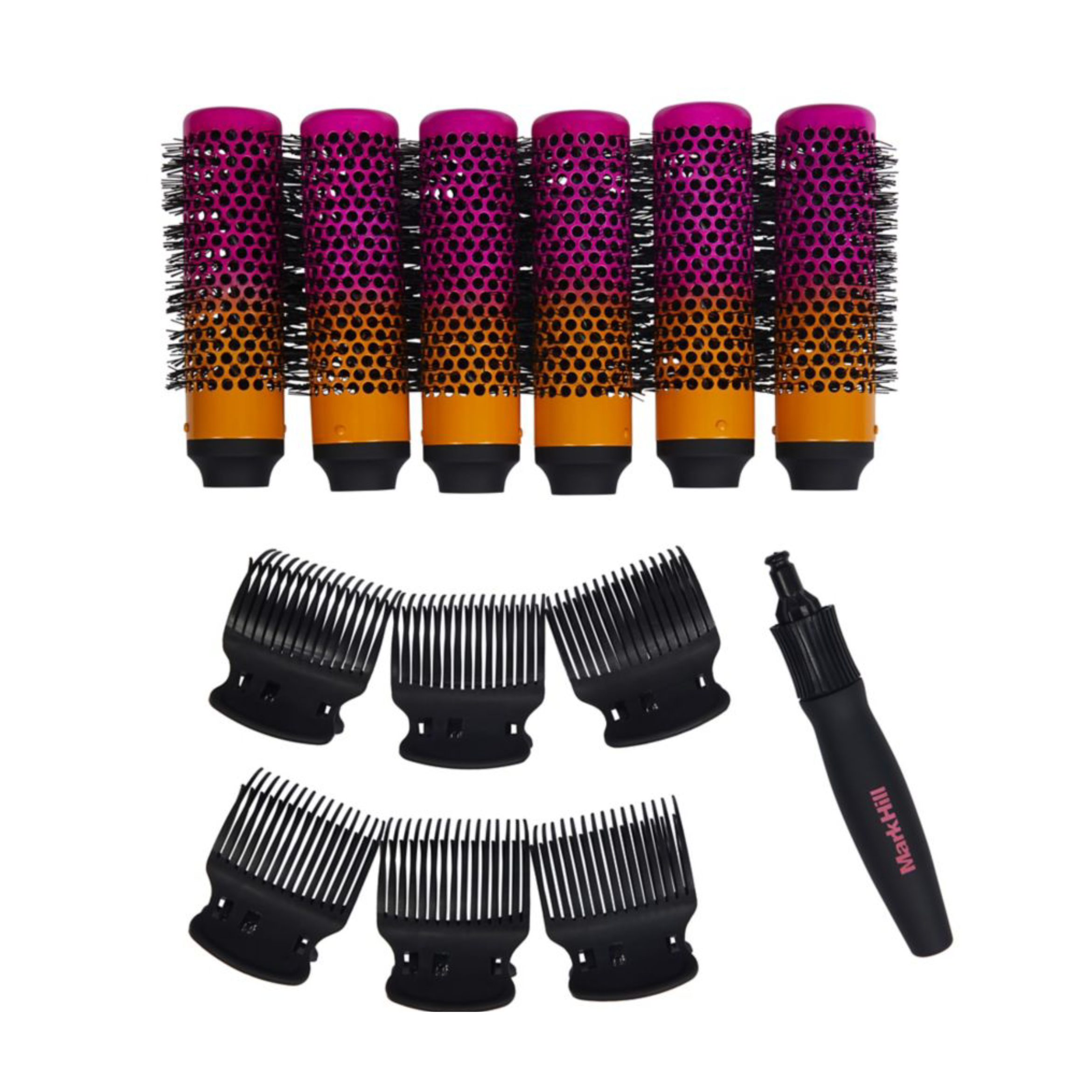 Round brush with detachable handles best sale