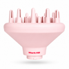 A light pink hair diffuser attachment with multiple silicone bristles, featuring the red 'Mark Hill' brand logo on the neck, set against a clean white background.