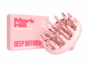 Pink Mark Hill Flexi Air Styler Deep Diffuser, 125mm Pink Edition, shown next to its retail packaging box on a solid white background.