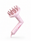A 125mm pink hair diffuser attachment for the felxi air styler, shown on a clean white background. The handle features the 'Mark Hill' brand name in red.