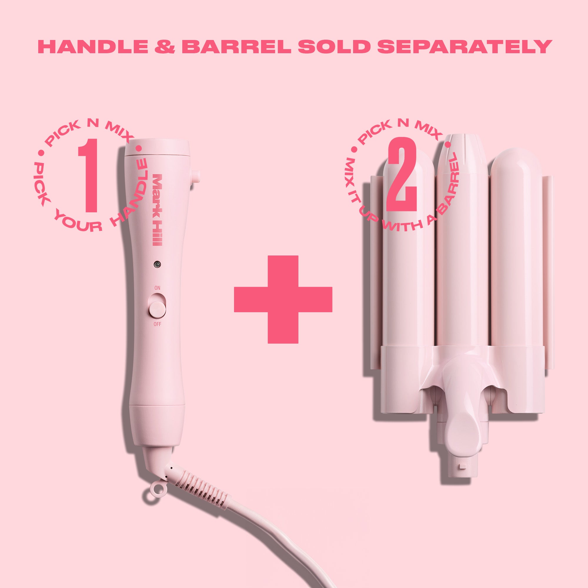 Mermaid Waver™ 32mm Attachment, Pink