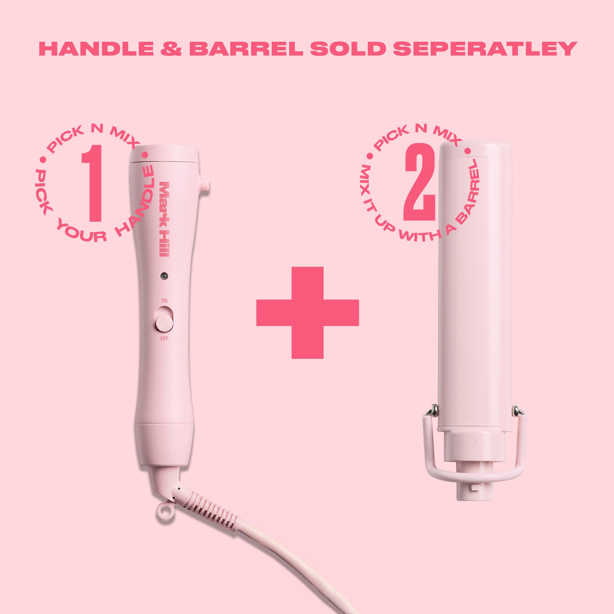Oval Barrel 38mm Attachment, Pink