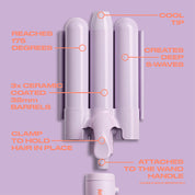 Mermaid Waver™ 32mm Attachment, Lilac