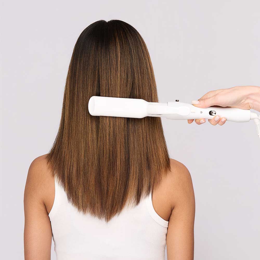 Wide Straightener 38mm Attachment + Handle, Ice White