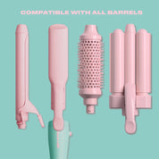 Styling Wand Handle, Aqua