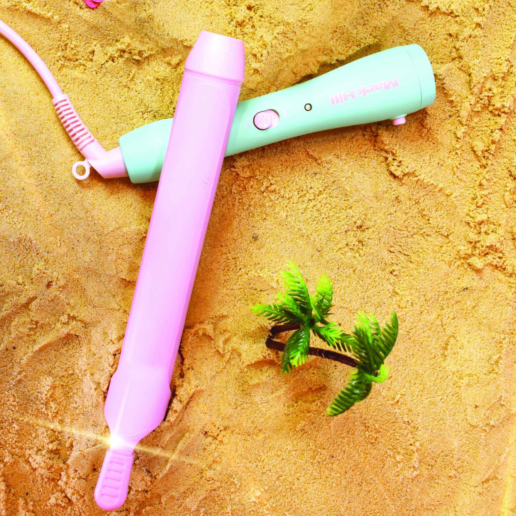 Long Tong 32mm Attachment & Handle, Aqua + Pink