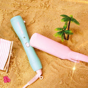 Wide Straightener 38mm Attachment & Handle, Aqua + Pink