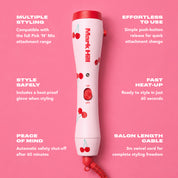Styling Wand Handle, Cherry