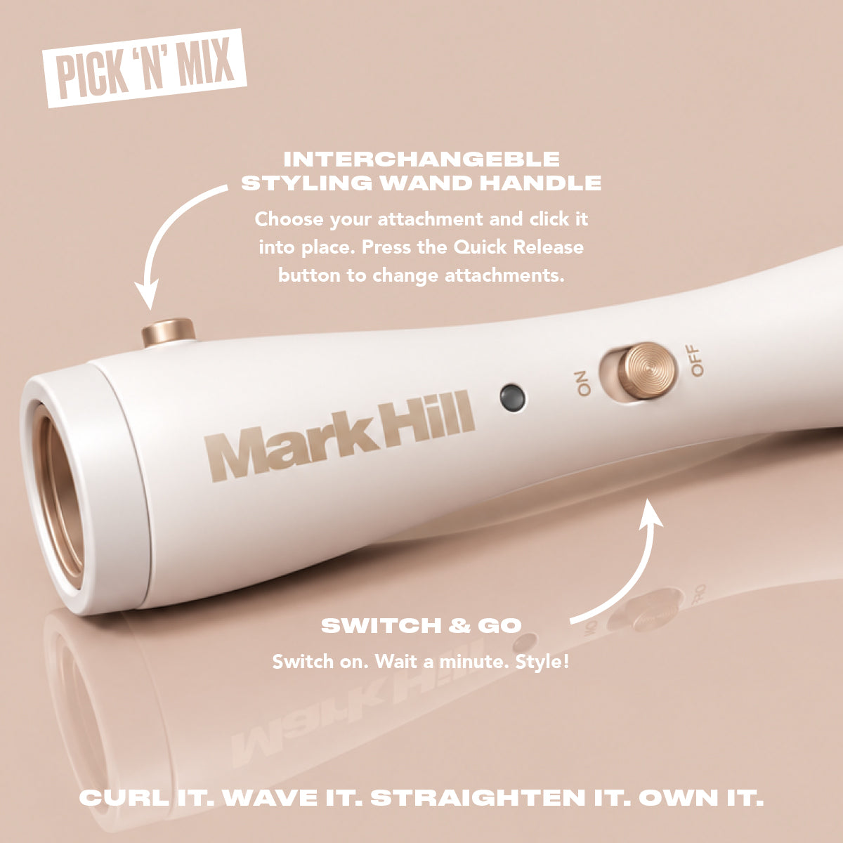 Curling Wand Bundle, Ice White