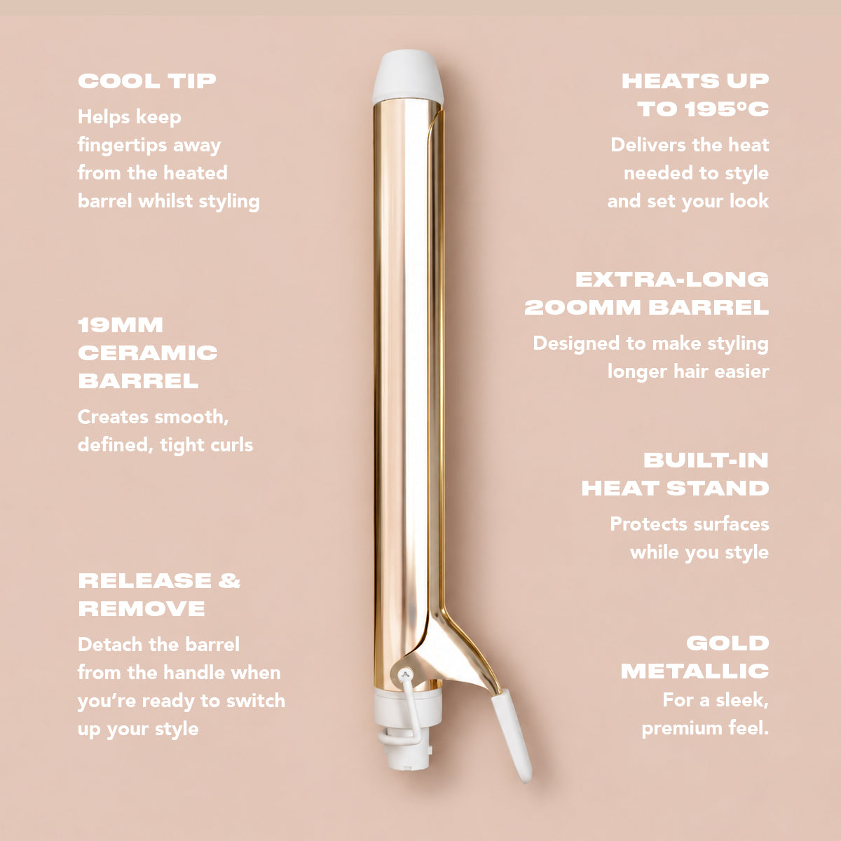 Curling Wand Bundle, Ice White