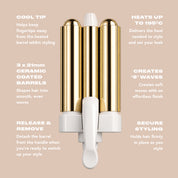 Mermaid Waver™ 21mm Attachment, Ice White