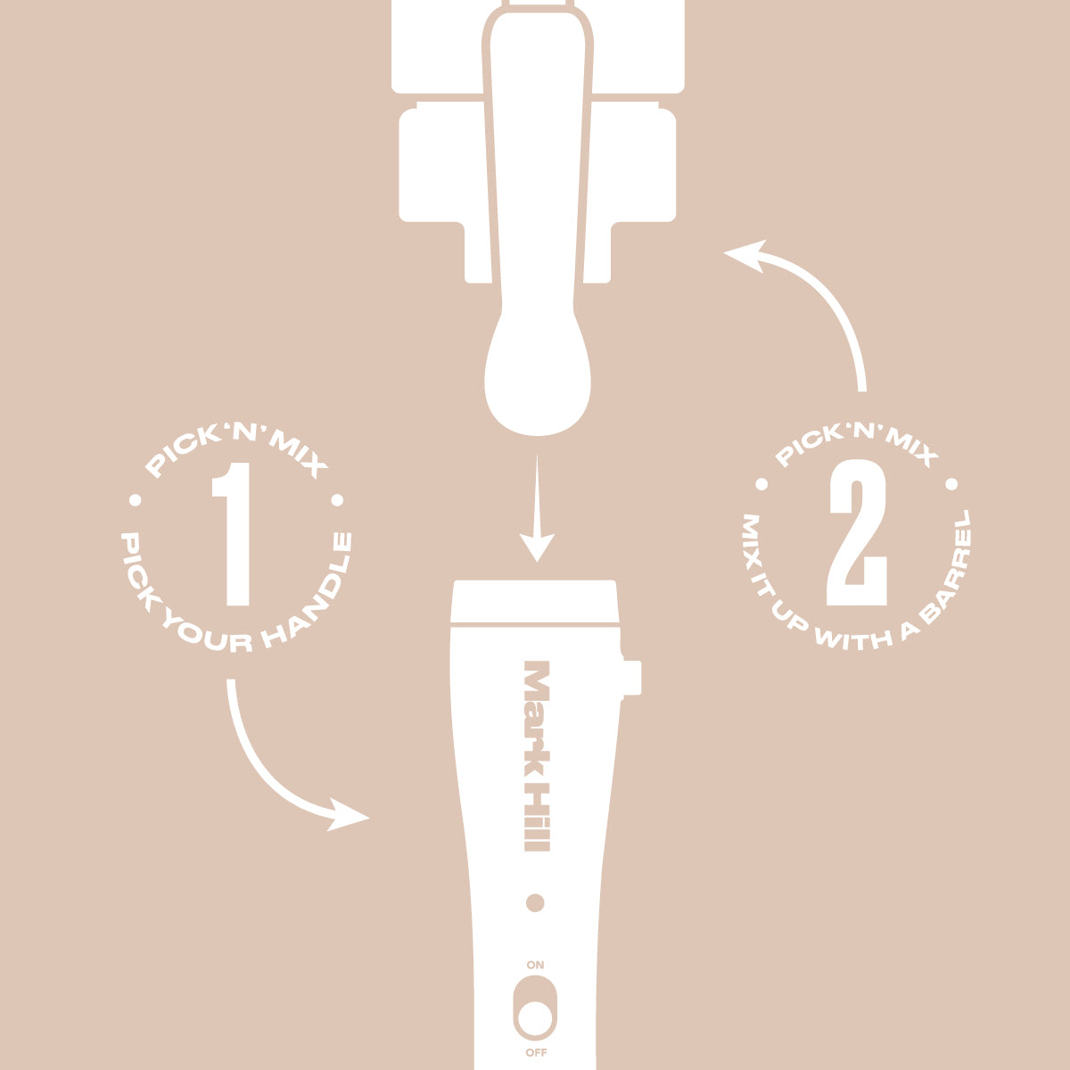 Mermaid Waver™ 21mm Attachment, Ice White