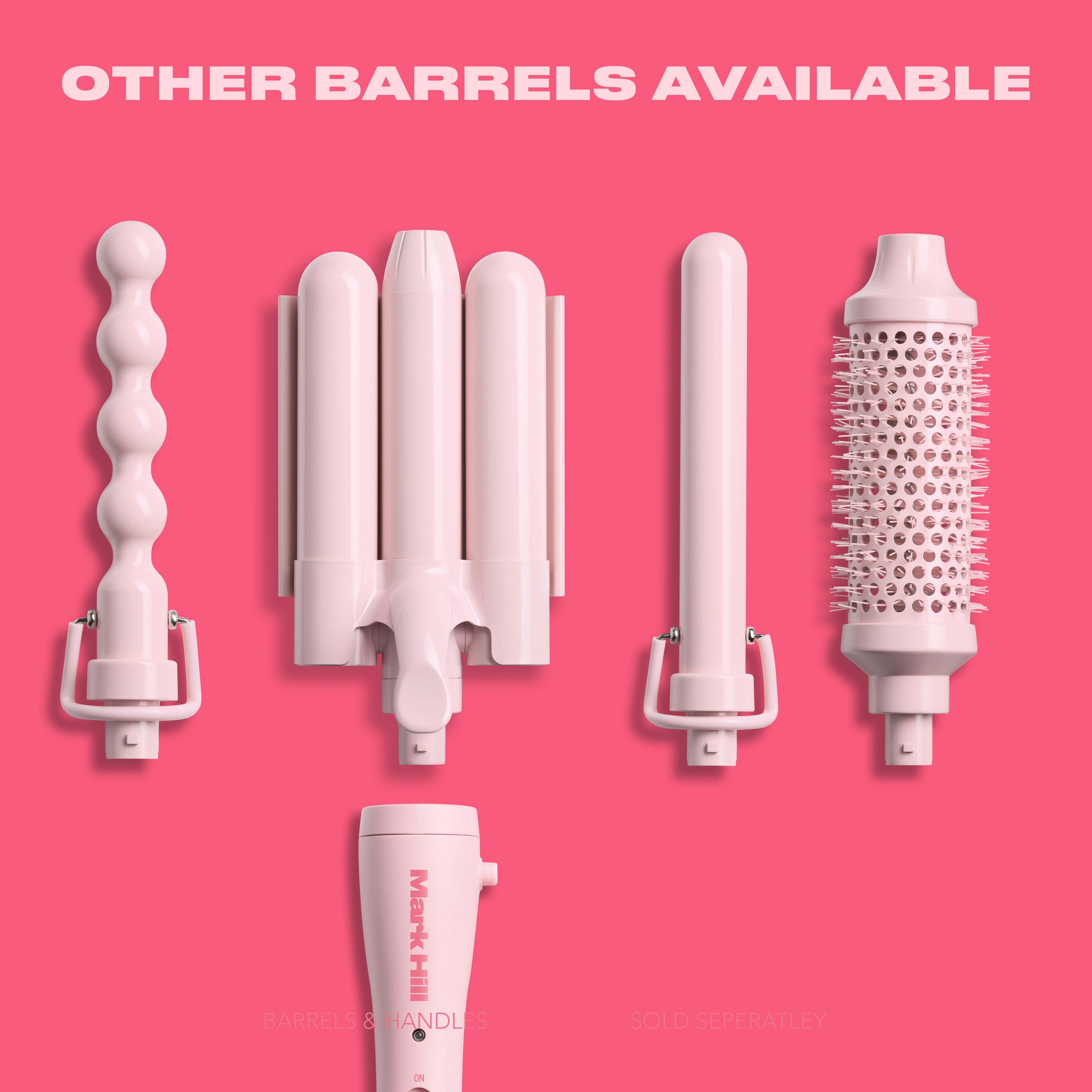 Mermaid Waver™ 32mm Attachment, Pink
