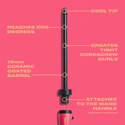 Long Barrel 13mm Attachment, Black