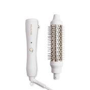 35mm Round Brush Attachment + Handle, Ice White