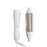 35mm Round Brush Attachment + Handle, Ice White