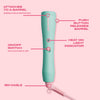 aqua curling wand handle blue
